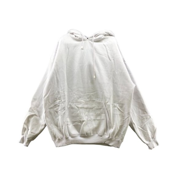 NWT Bronx Express Plain White Hoodie Sweatshirt Unisex Size 4XL DIY Thick - Picture 1 of 11